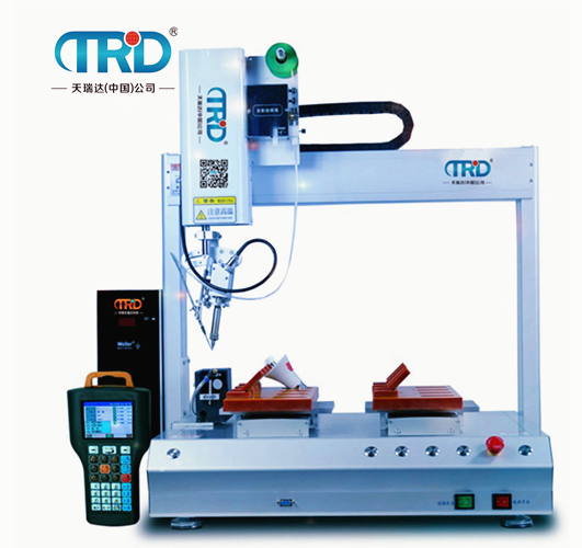 四軸雙平臺(tái)自動(dòng)焊錫機(jī)